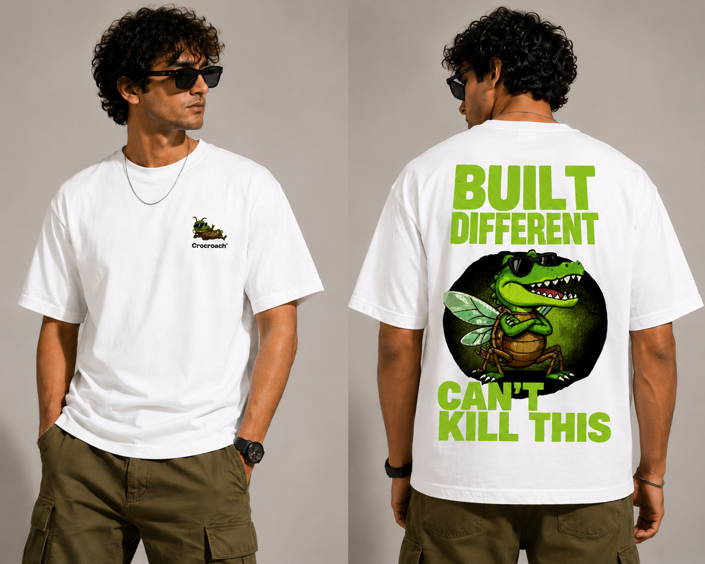CROCROACH™ BUILD DIFFERENT™ Oversized Tee